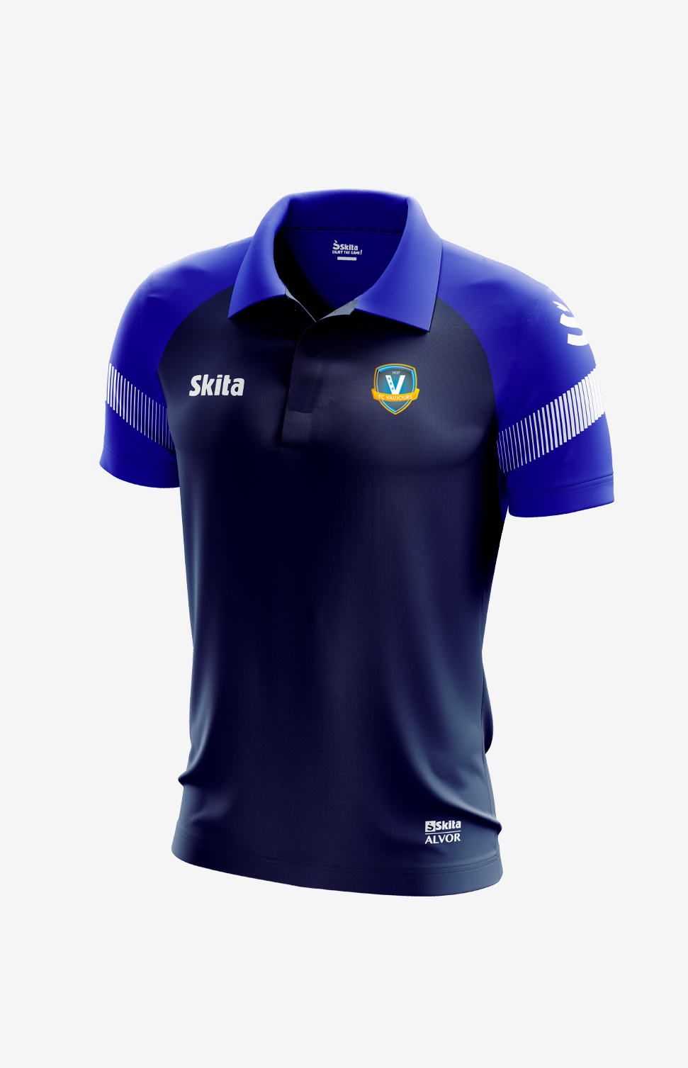 Polo Alvor bleu (FC Vaujours)